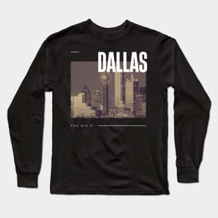 Dallas cityscape Long Sleeve T-Shirt